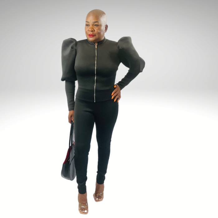 Puff Sleeve Two-Piece Leisure